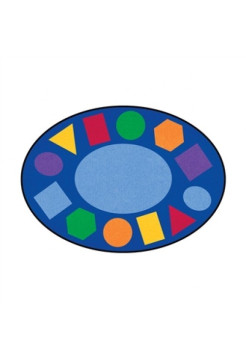 Килимок для навчання Геометрія овальний